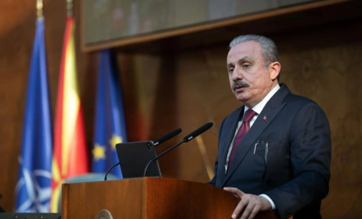TBMM Başkanı Şentop, Kuzey Makedonya Meclisi’ne hitap etti