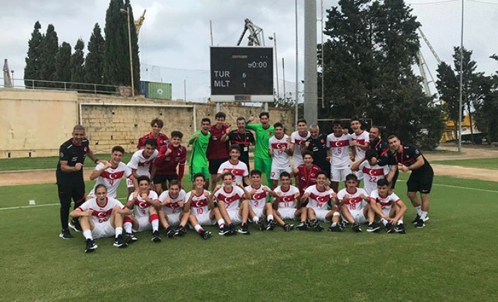 U17 Milli Futbol Takımı, Malta'yı 6-1 yendi