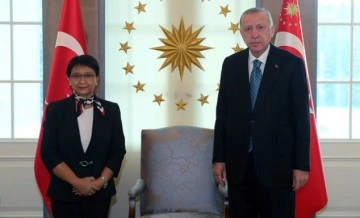 Cumhurbaşkanı Erdoğan, Endonezya Dışişleri Bakanı ve Tacikistan Meclis Başkanı'nı kabul etti