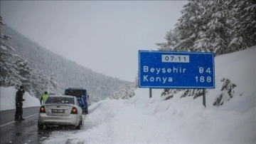 Kar zımnında kapanan Antalya-Konya yağız yolu ulaşıma açıldı